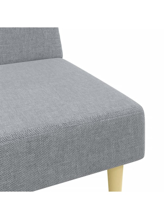 2dílná sedací souprava světle šedá textil