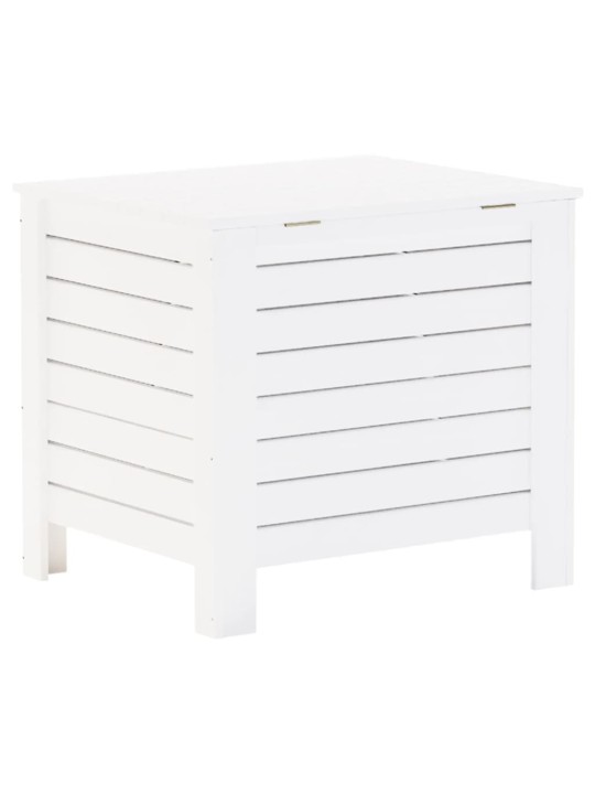 Úložný box s víkem RANA bílý 60x49x54 cm masivní borové dřevo