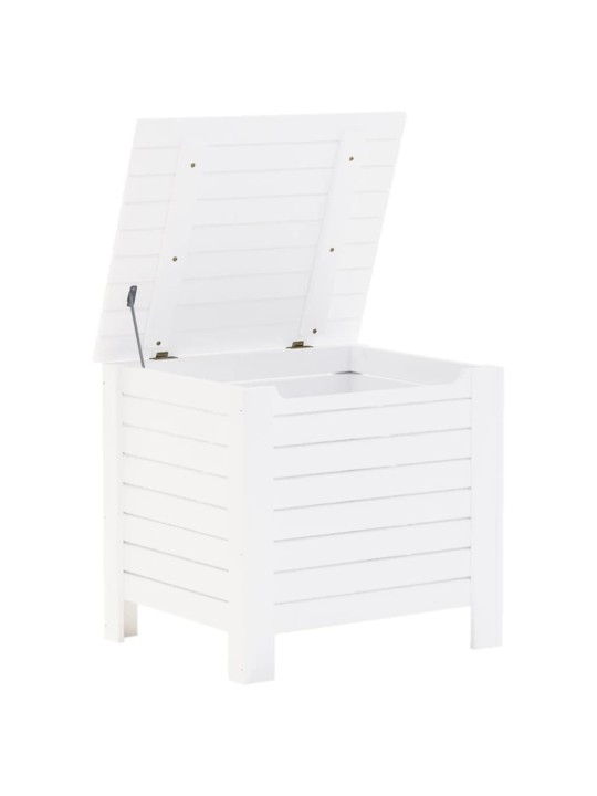 Úložný box s víkem RANA bílý 60x49x54 cm masivní borové dřevo