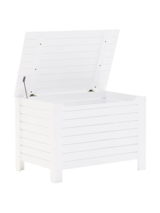 Úložný box na kolečkách RANA bílý 80 x 49 x 54 cm borové dřevo