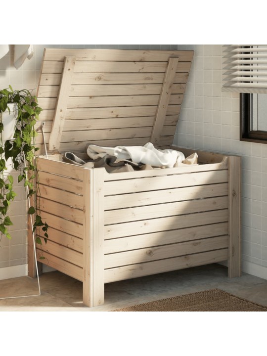 Úložný box s víkem RANA 100 x 49 x 54 cm masivní borové dřevo