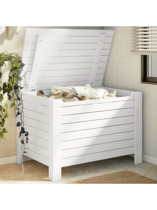 Úložný box na kolečkách RANA bílý 100x49x54 cm borové dřevo