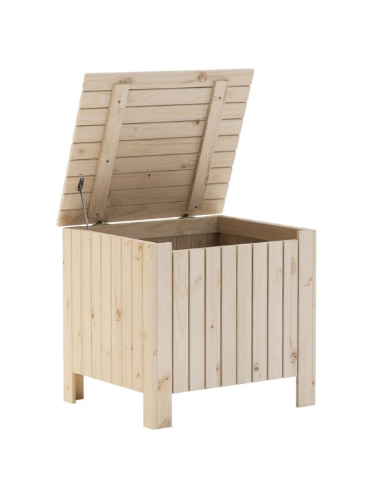 Úložný box s víkem RANA 60 x 49 x 54 cm masivní borové dřevo