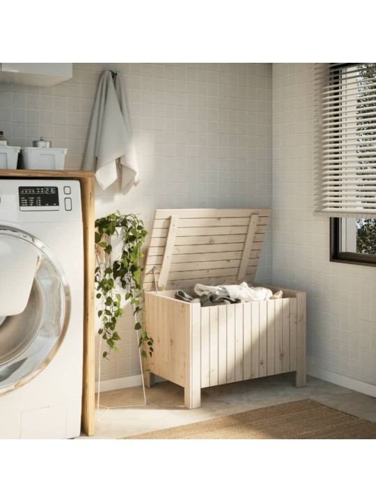 Úložný box s víkem RANA 80 x 49 x 54 cm masivní borové dřevo