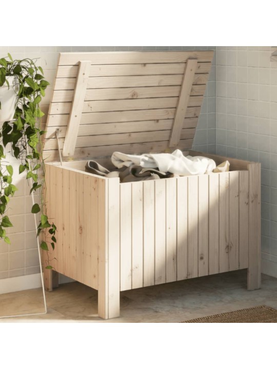 Úložný box s víkem RANA 80 x 49 x 54 cm masivní borové dřevo