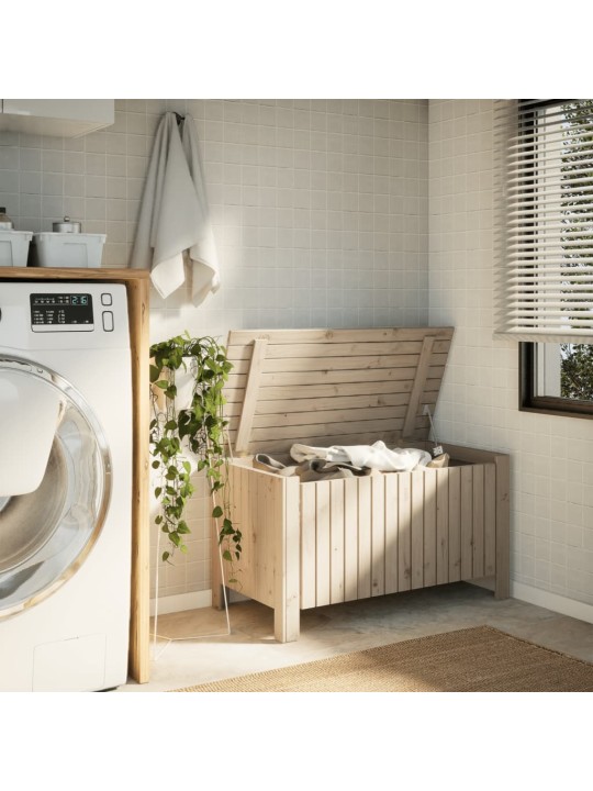 Úložný box s víkem RANA 100 x 49 x 54 cm masivní borové dřevo