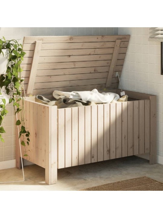 Úložný box s víkem RANA 100 x 49 x 54 cm masivní borové dřevo