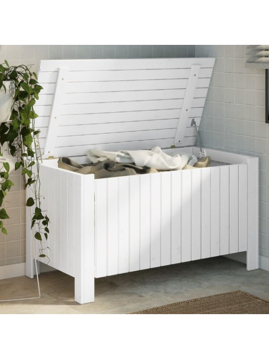 Úložný box na kolečkách RANA bílý 100x49x54 cm borové dřevo