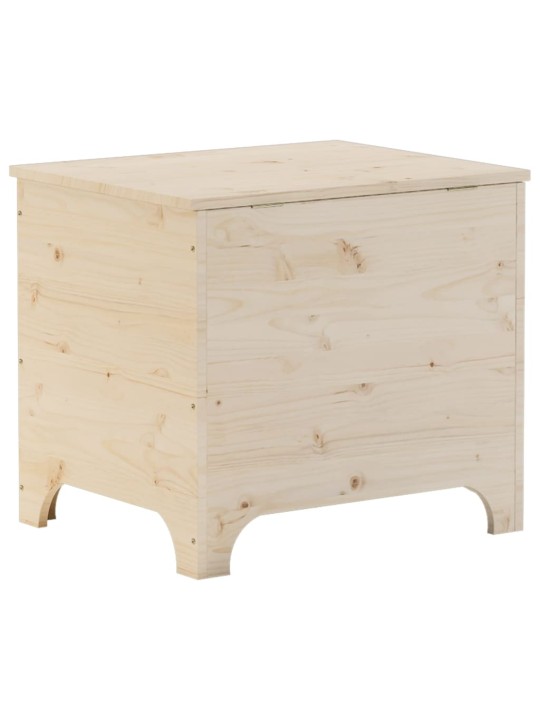 Úložný box s víkem RANA 60 x 49 x 54 cm masivní borové dřevo