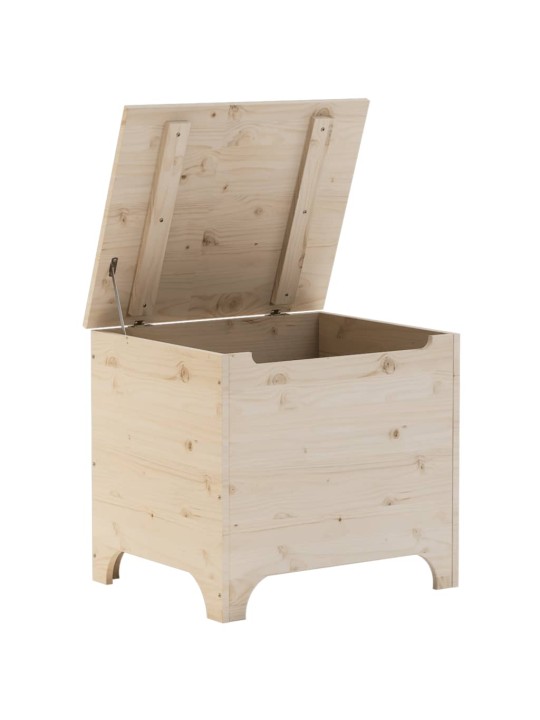 Úložný box s víkem RANA 60 x 49 x 54 cm masivní borové dřevo
