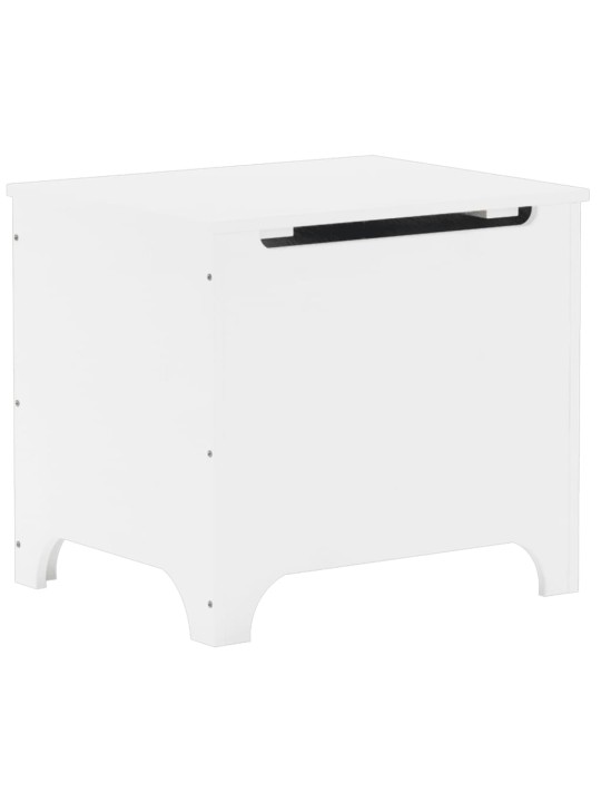 Úložný box s víkem RANA bílý 60x49x54 cm masivní borové dřevo