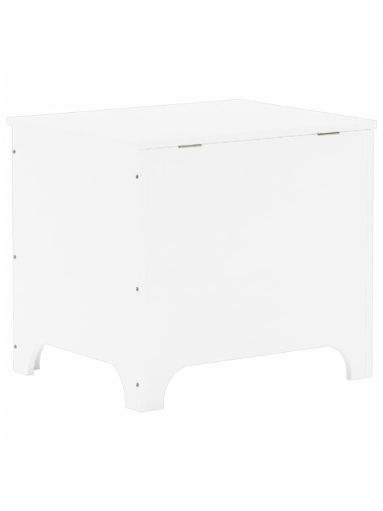 Úložný box s víkem RANA bílý 60x49x54 cm masivní borové dřevo