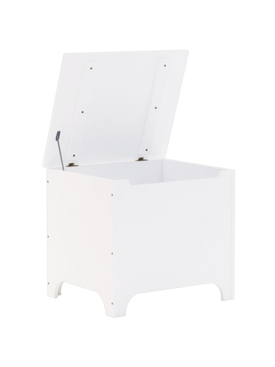 Úložný box s víkem RANA bílý 60x49x54 cm masivní borové dřevo