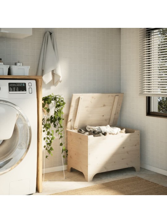 Úložný box s víkem RANA 80 x 49 x 54 cm masivní borové dřevo