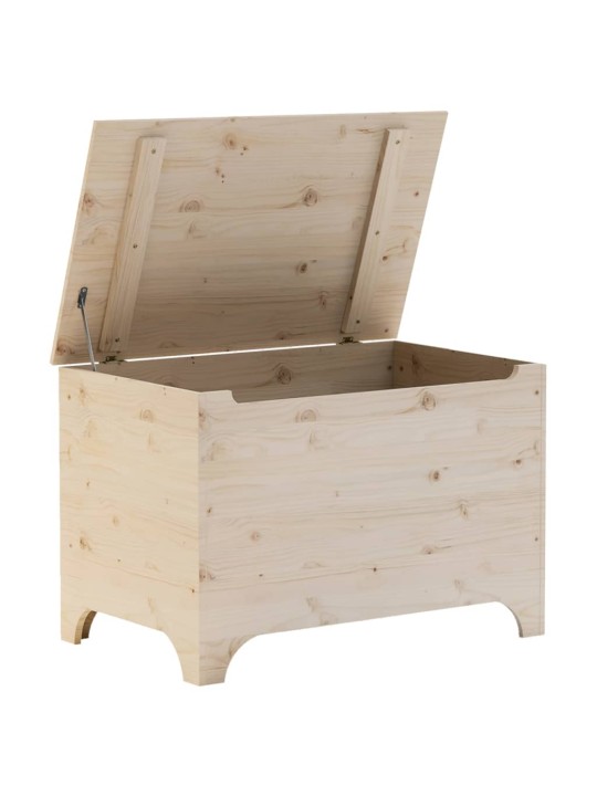 Úložný box s víkem RANA 80 x 49 x 54 cm masivní borové dřevo