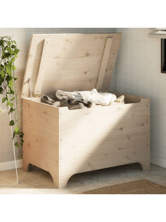 Úložný box s víkem RANA 80 x 49 x 54 cm masivní borové dřevo