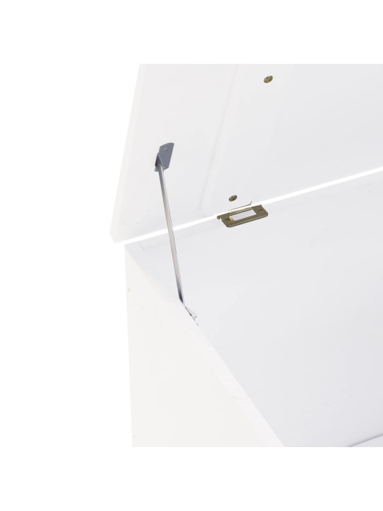 Úložný box na kolečkách RANA bílý 80 x 49 x 54 cm borové dřevo