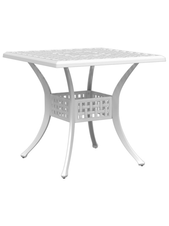 3dílný bistro set bílý litý hliník