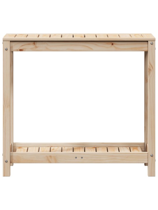 Přesazovací stůl s policí 82,5x35x75 cm masivní borové dřevo