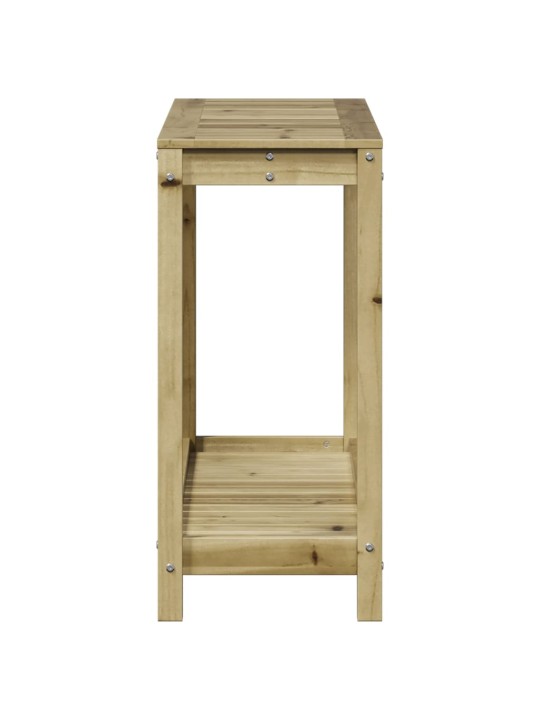 Přesazovací stůl s policí 108x35x75 cm impregnovaná borovice