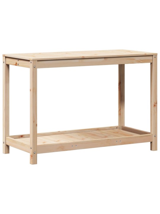 Přesazovací stůl s policí 108 x 50 x 75 cm masivní borové dřevo