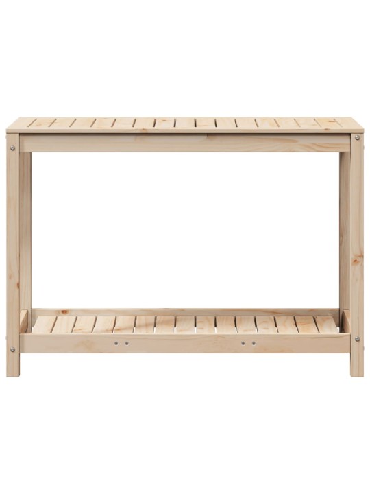 Přesazovací stůl s policí 108 x 50 x 75 cm masivní borové dřevo
