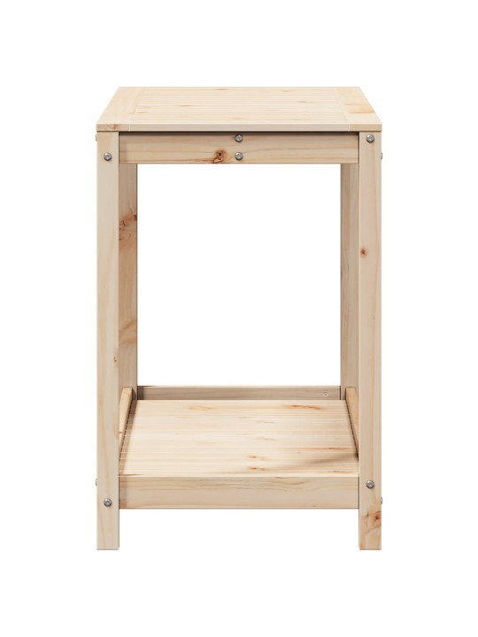 Přesazovací stůl s policí 108 x 50 x 75 cm masivní borové dřevo