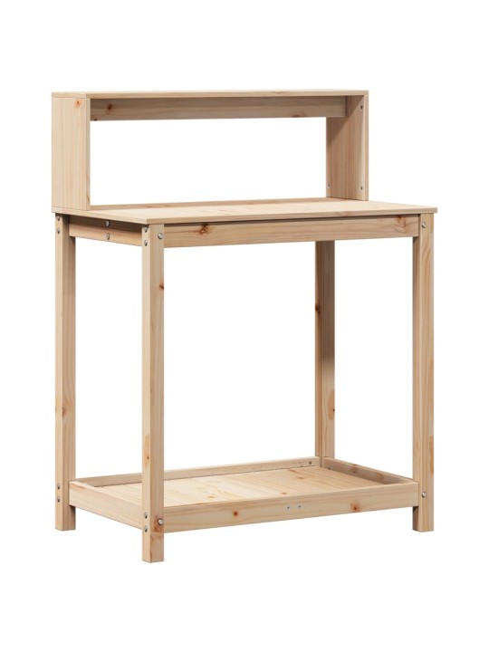 Přesazovací stůl s policemi 82,5x50x109,5 cm masivní borovice