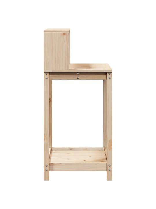 Přesazovací stůl s policemi 82,5x50x109,5 cm masivní borovice