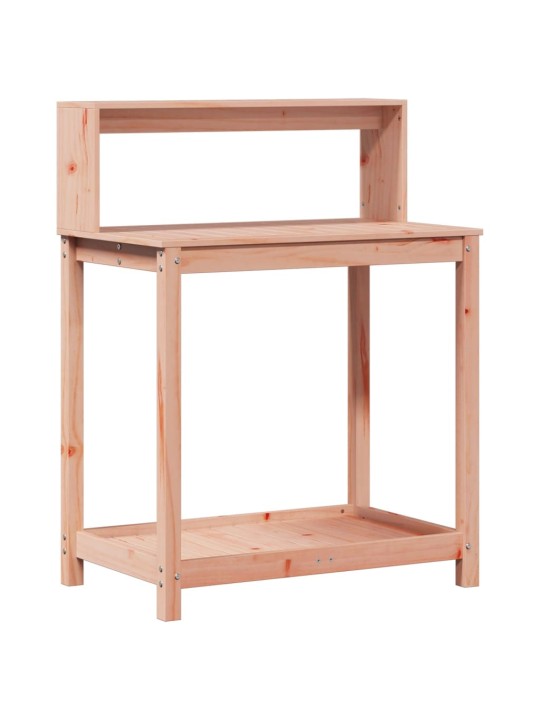 Přesazovací stůl s policemi 82,5x50x109,5 cm masivní douglaska