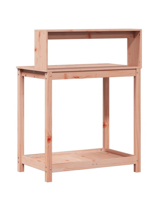 Přesazovací stůl s policemi 82,5x50x109,5 cm masivní douglaska