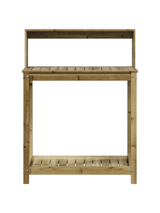 Přesazovací stůl s policemi 82,5x50x109,5 cm impregnované dřevo