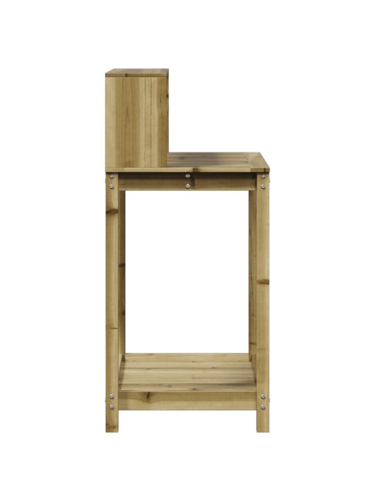 Přesazovací stůl s policemi 82,5x50x109,5 cm impregnované dřevo