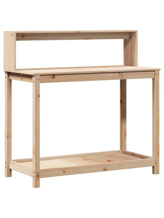 Přesazovací stůl s policemi 108x50x109,5 cm masivní borovice