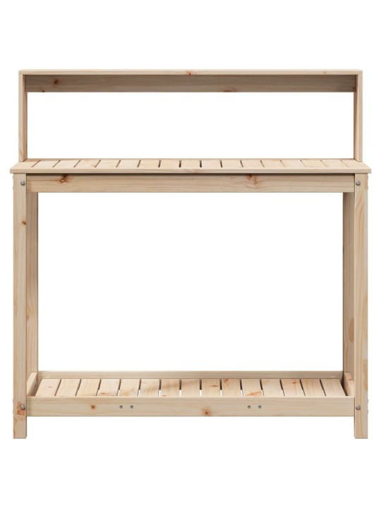 Přesazovací stůl s policemi 108x50x109,5 cm masivní borovice