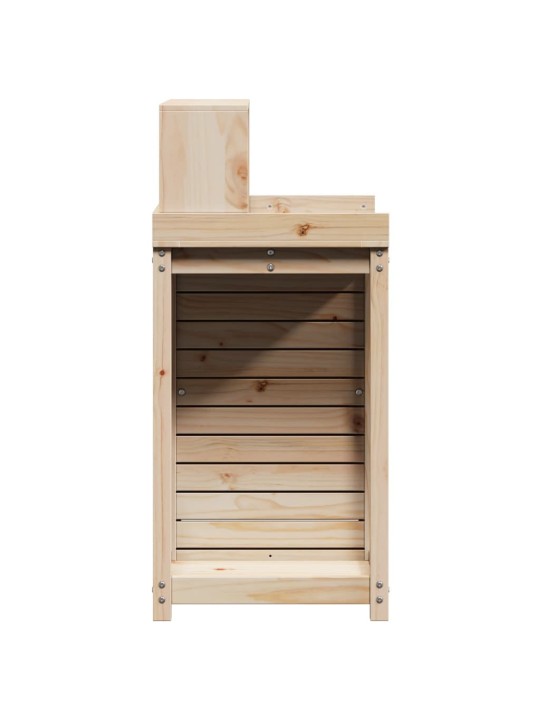 Přesazovací stůl s policemi 82,5x50x109,5 cm masivní borovice