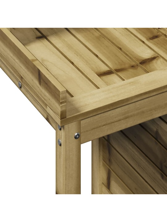 Přesazovací stůl s policemi 82,5x50x109,5 cm impregnované dřevo