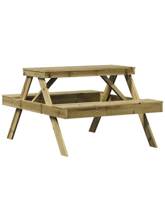 Piknikový stůl 105 x 134 x 75 cm impregnovaná borovice