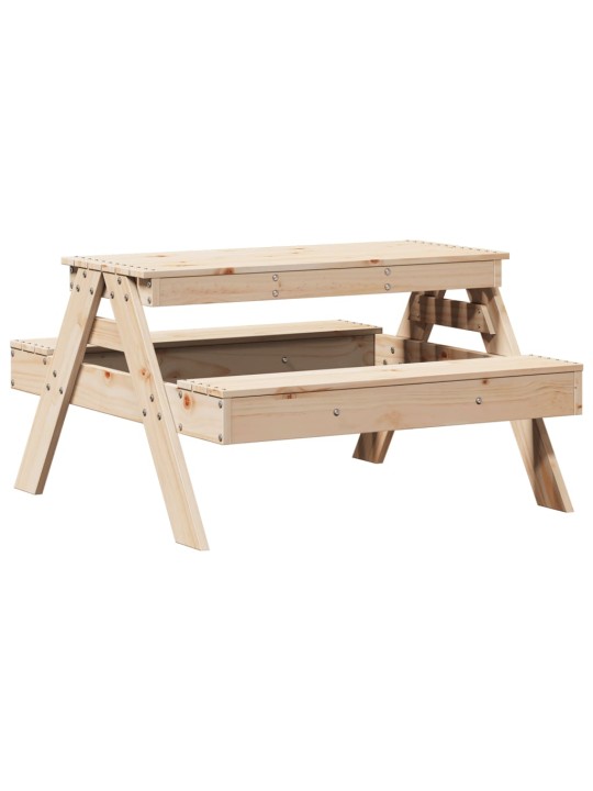 Piknikový stůl pro děti 88 x 97 x 52 cm masivní borové dřevo
