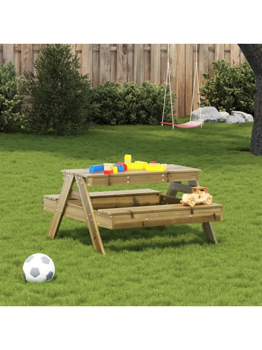 Piknikový stůl pro děti 88 x 97 x 52 cm impregnovaná borovice