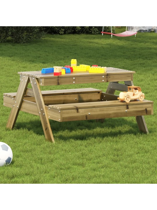 Piknikový stůl pro děti 88 x 97 x 52 cm impregnovaná borovice