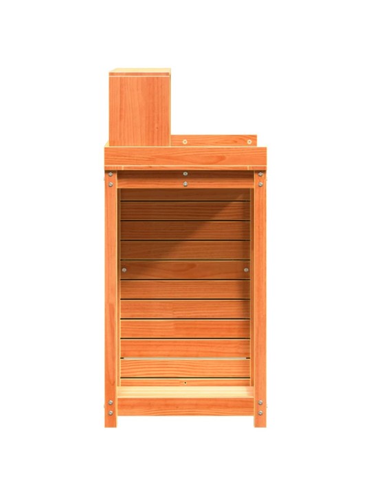 Přesazovací stůl s policemi hnědý 82,5x50x109,5 cm borové dřevo