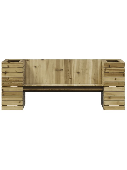 Lavice s truhlíky 167,5 x 60 x 65 cm impregnované borové dřevo