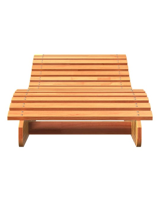 Zahradní lehátka 2 ks voskově hnědá 205x60x31,5 cm borové dřevo
