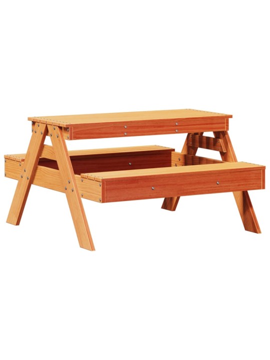 Piknikový stůl pro děti voskově hnědý 88 x 97 x 52 cm borovice