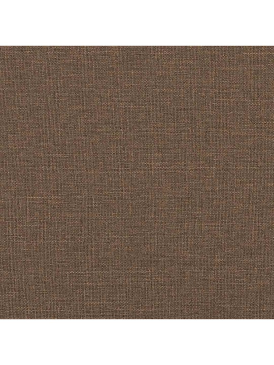 Masážní lenoška s podhlavníkem hnědá textil