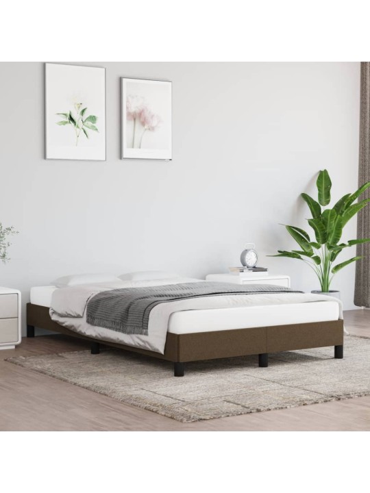 Rám postele bez matrací tmavě šedá 120x190 cm textil