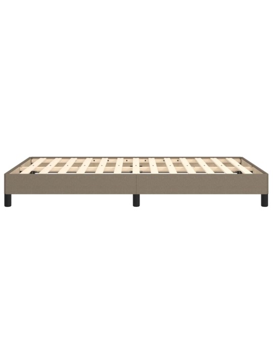 Rám postele bez matrací taupe 120x190 cm textil