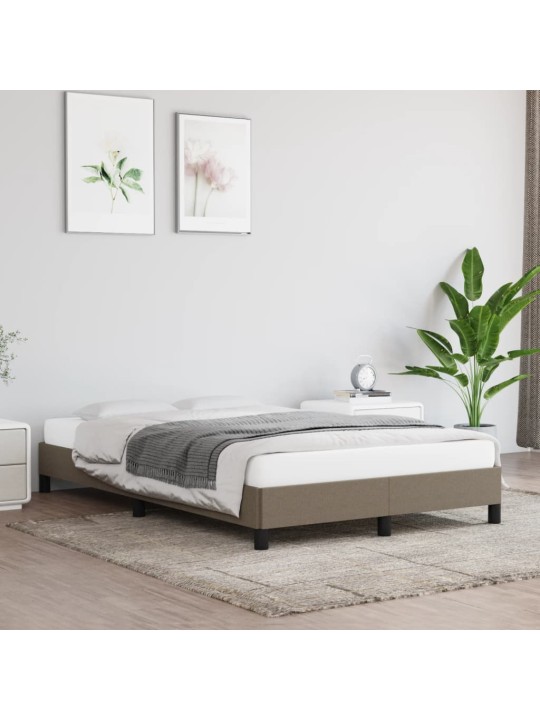 Rám postele bez matrací taupe 120x190 cm textil