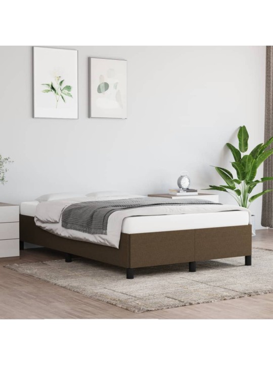 Rám postele bez matrací tmavě šedá 120x190 cm textil